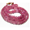 146 / ctw - 20 inches - Neckless - Natural High Quality - RUBY - Smooth Rondell Beads - size 3 - 7 mm Approx